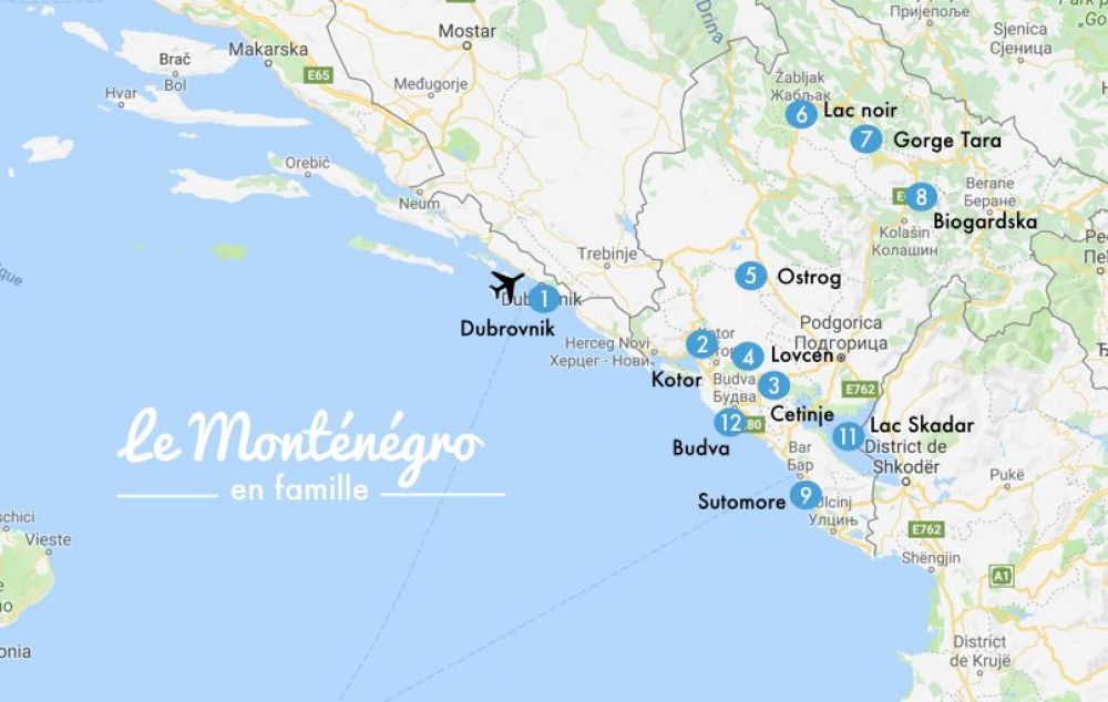 visiter le montenegro : itinéraire